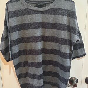 Metaphor Striped Gray Shirt